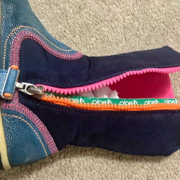 PLAE Camille Shimmer Waterproof Boots, Navy/Blue/Pink - Size 11 (GUC) - Picture 6 of 9